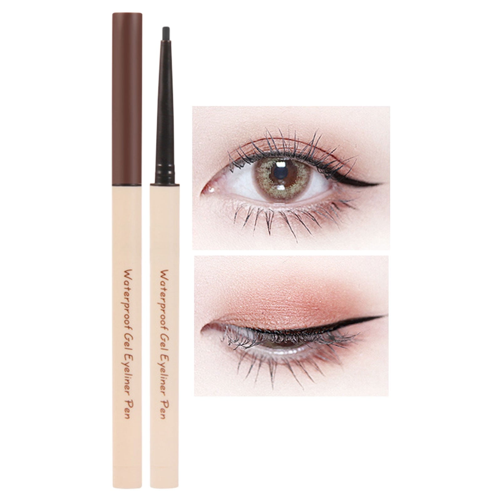 WANGJIAOID Soft Gel Pen Reclining Silkworm Pen Thin Tip Non Stain