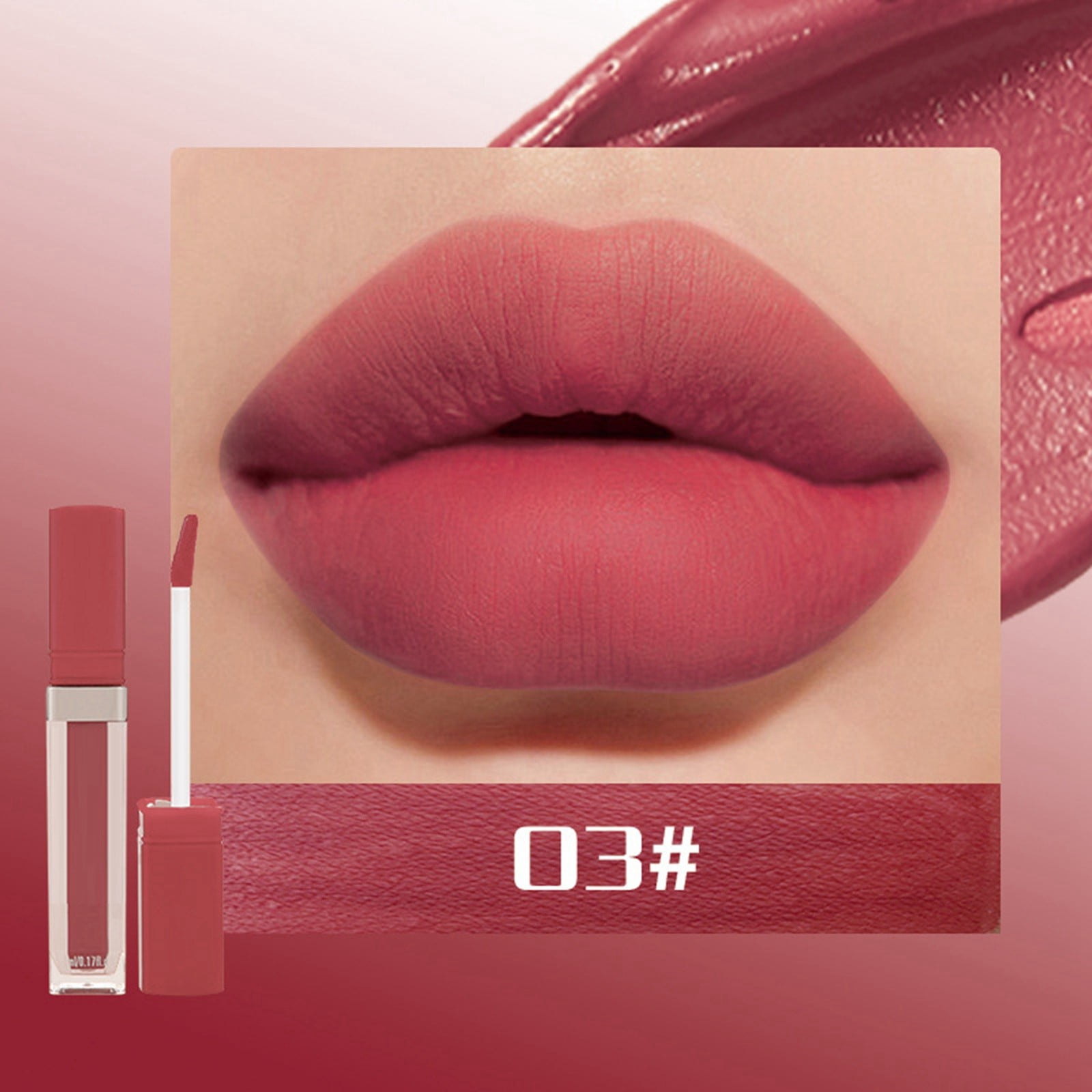 WANGJIAOID Soft Mist Lip Glaze Velvet Does Not Fade Long Lasting Makeup
