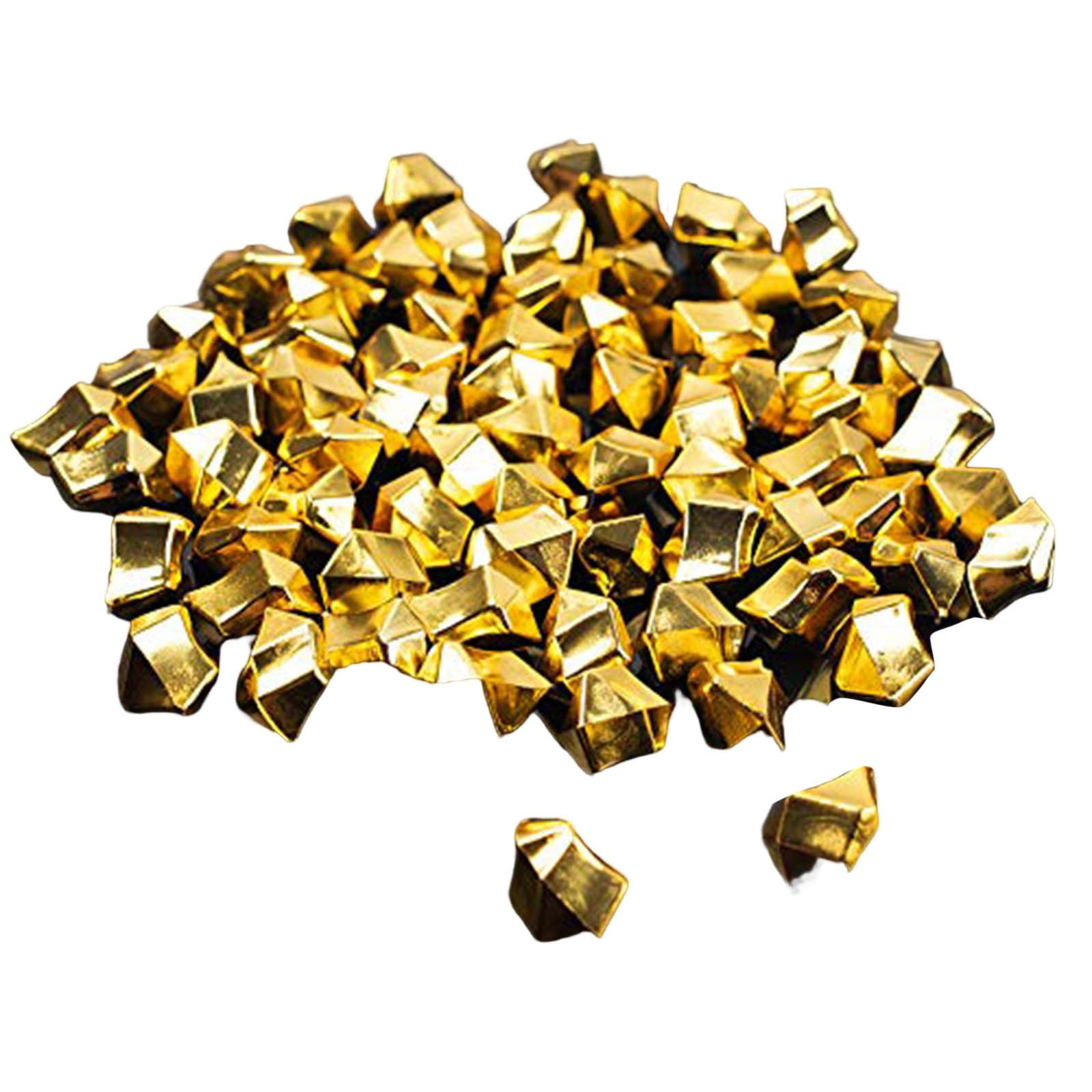 WANGJIAOID Stepping Stones for Kids Craft Electroplating Decorative Stone Imitation Gold Block