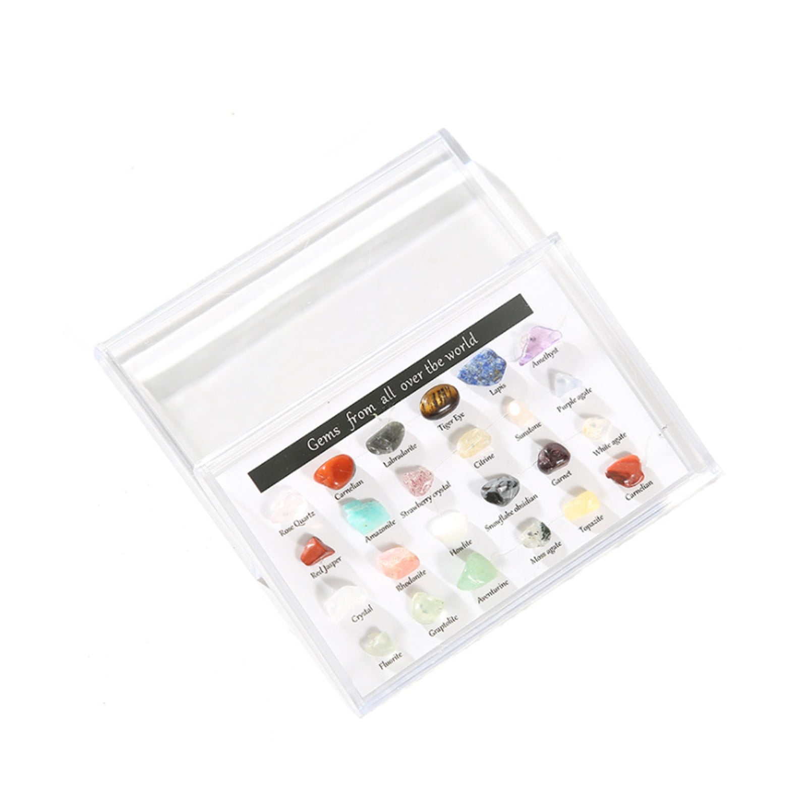 WANGJIAOID Stone Storage , Natural Stone, 24 Kinds Of Ore Samples