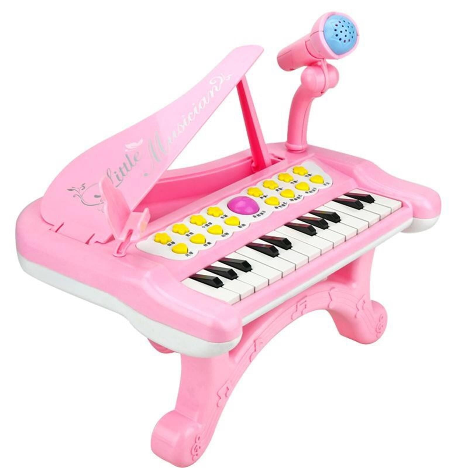 WANGJIAOID Toy Piano For Toddler Girls Cute Piano For Kids With Built