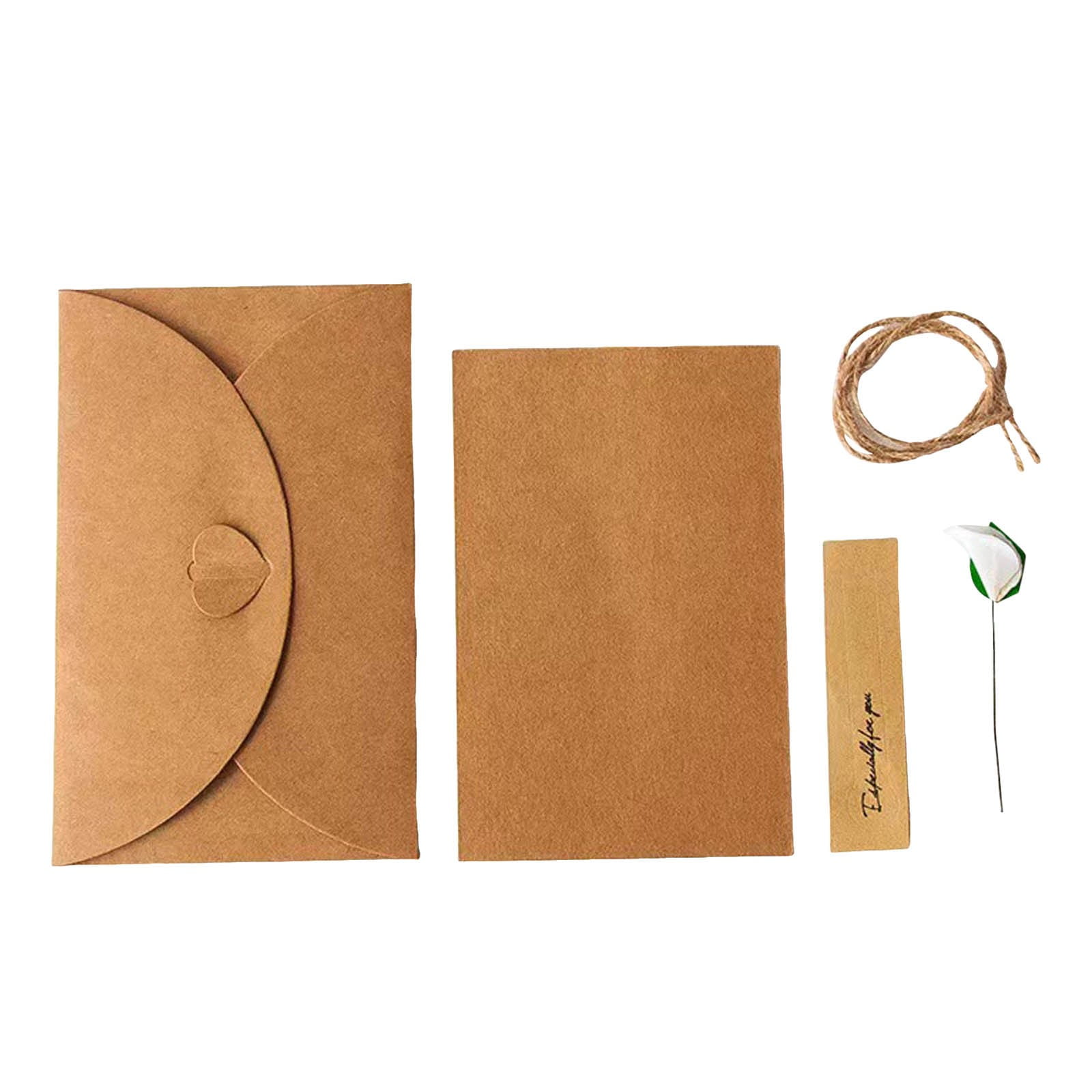 WANGJIAOID Valentine's Day Cards Contain Envelopes With Dried Flowers