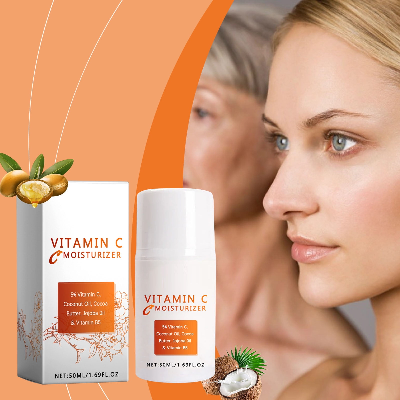 WANGJIAOID Vitamin C Moisturizer Vitamin C Revitalizing FaceCream