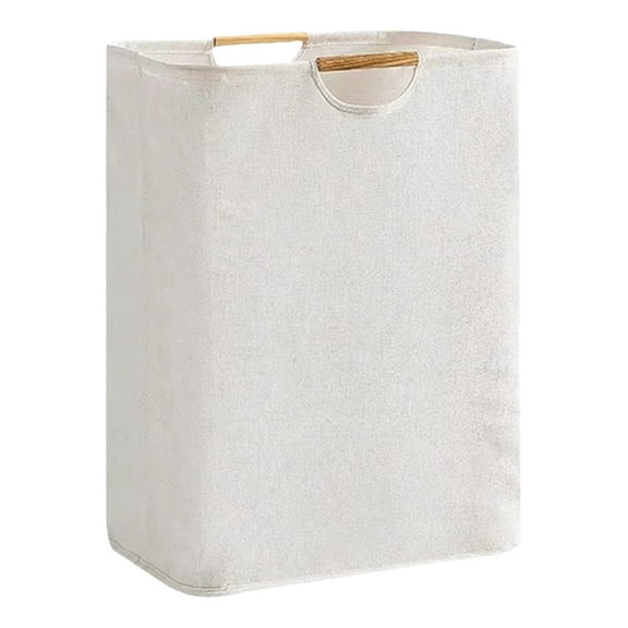 WANGJING 1PC Collapsible Laundry Hamper, 80L Large Foldable Clothes Basket with Handles & Frame, Fabric Storage Bin for Bedroom, Laundry Room, Dorm, Beige, Black, Charcoal, Gray, Khaki,Gray, Pink