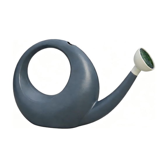 WANGJING 1PC Watering Can, 1 Gallon / 4 Liter Large Capacity Long Spout Watering Pot for Indoor & Outdoor Plants, Lightweight Plastic with Comfortable Handle, Gray or White