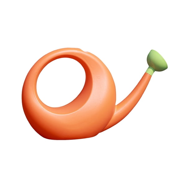 WANGJING 1PC Watering Can with Long Spout & Detachable Sprinkler Head, Large Capacity Lightweight Plastic for Indoor Outdoor Plants, 4 Liter/1 Gallon, Orange or Green