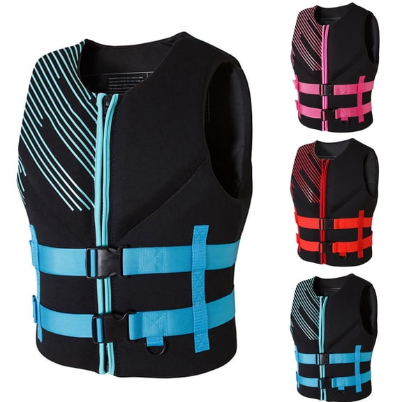 WANGJING Kayak Life Jacket for Adults , Life Jacket Vest , Uscg Approved Life Jackets for Boating, Wakeboarding, Waterskiing & Your Favorite Water Activities
