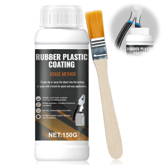 WANJAO Liquid Rubber Coating Spray, Waterproof Insulating Sealant for Hand Tools, DIY Projects & Workshop Equipment, Black, 300g