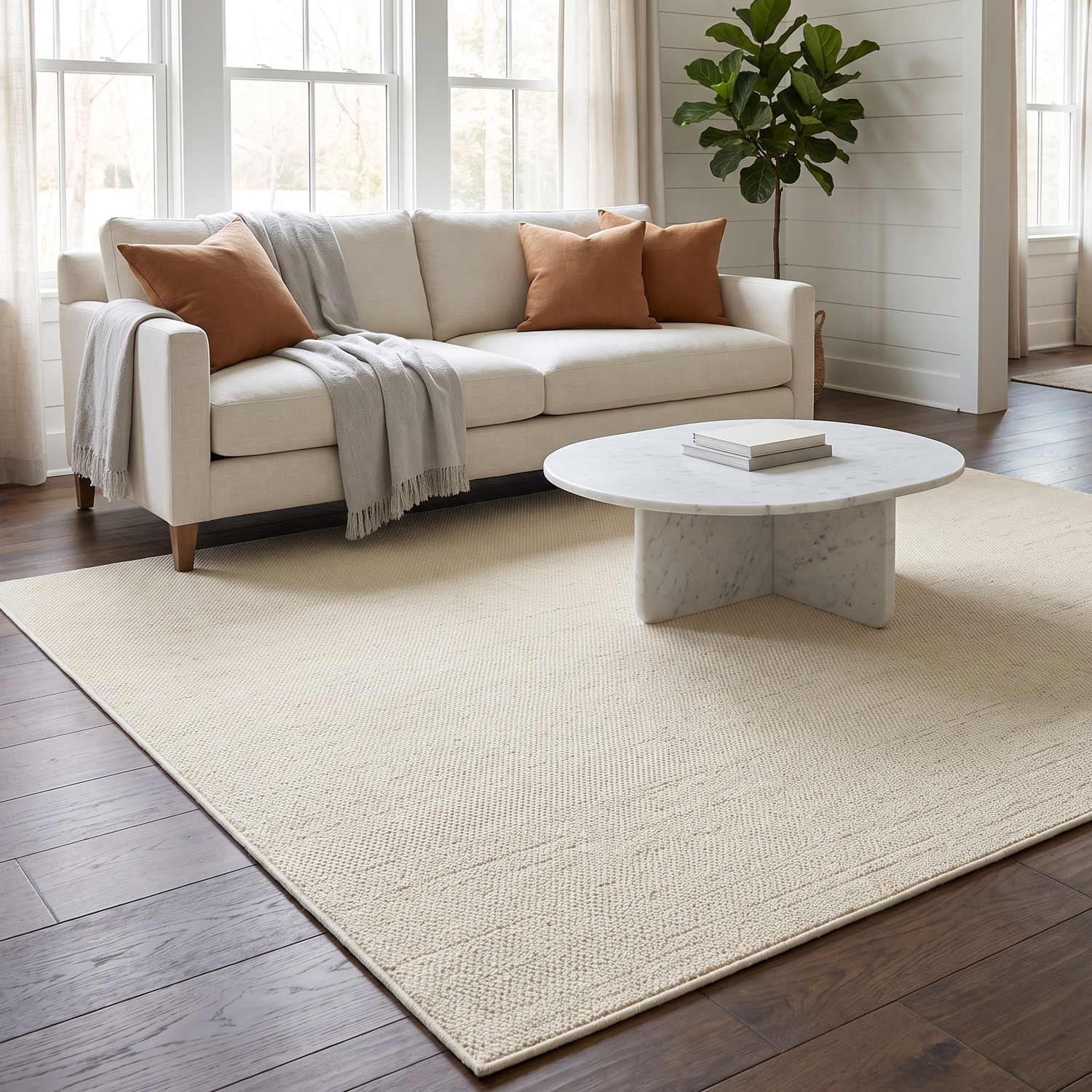 WANLISELL 4.6Ft x 6.6Ft Area Rugs for Living Room Bedside