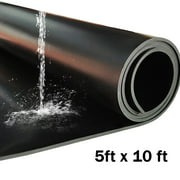 WANLISELL 4.9 x 9.8 ft Rubber Sheet, 1/8'' Thickness Waterproof Anti Slip Rubber Mat for Garage, DIY Gasket, Sealing