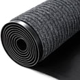 thumbnail image 1 of WANLISELL 4 x 10 ft Commercial Rug, Non-Slip Utility Rug with Rubber Backing, Heavy Duty Large Entrance Doormat for Indoor Outdoor High Traffic Areas, Gray, 1 of 13