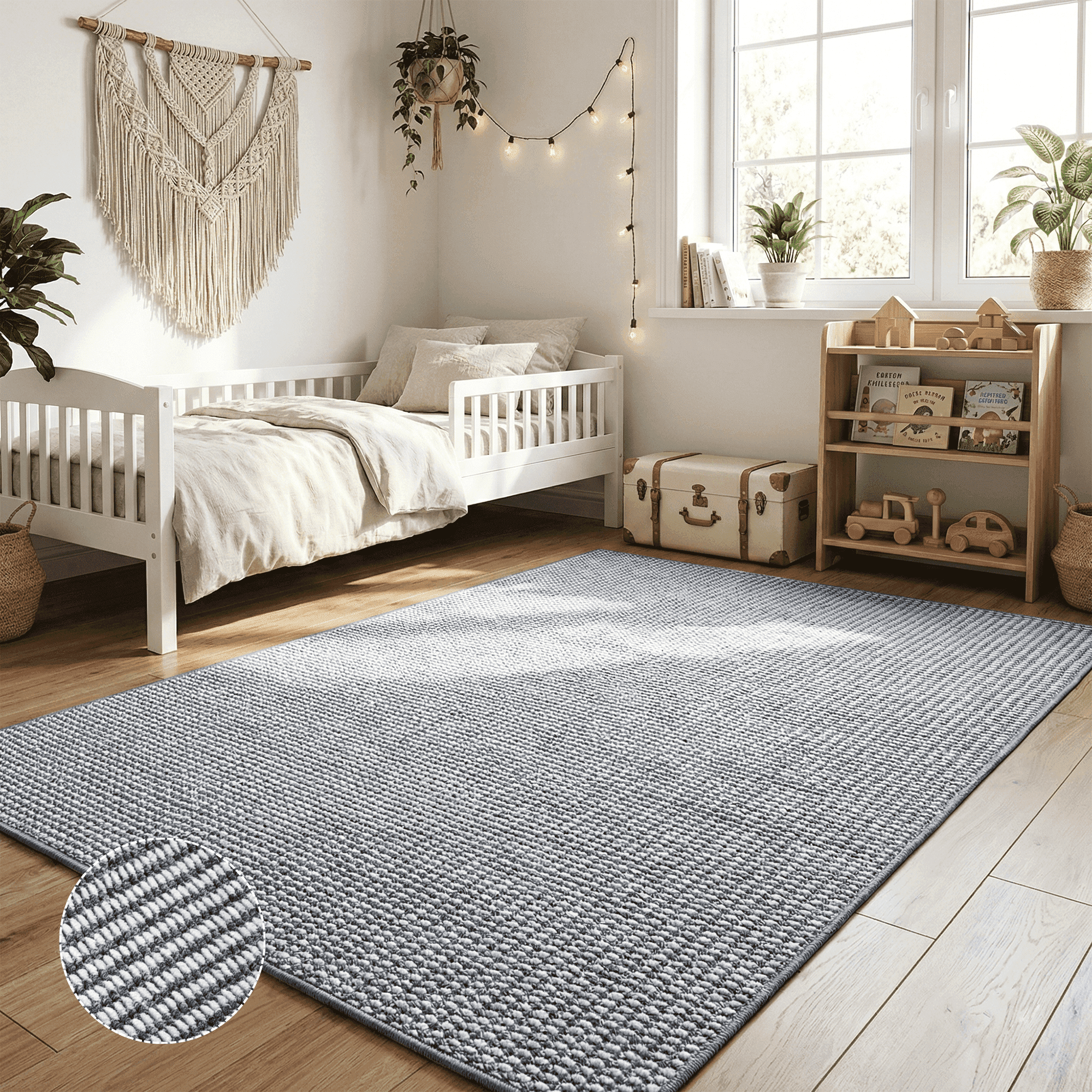 WANLISELL 5' x 7' Area Rug for Living Room, Modern Soft Carpet Washable ...