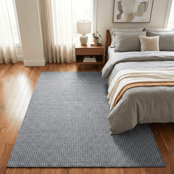 WANLISELL 5' x 7' Area Rugs, Modern Neutral Living Room Rug, Stain Resistant Washable Rug Indoor Carpet for Bedroom, Office, Playroom, Home Decor, Gray & White