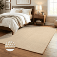 thumbnail image 1 of WANLISELL 5' x 7' Indoor Area Rugs, Modern Machine Washable Rug, Neutral Low Pile Accent Carpet for Living Room Bedroom Dining Room Office, Brown & White, 1 of 12