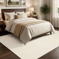 thumbnail image 1 of WANLISELL 6' x 9' Large Area Rugs for Living Room, Modern Neutral Indoor Floor Carpet for Bedroom Home Office, White, 1 of 11