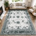 thumbnail image 1 of WANLISELL 8' x 10' Area Rugs for Living Room, Non-Slip Machine Washable Rug, Vintage Soft Indoor Carpets, Green Beige, 1 of 14