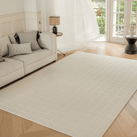 WANLISELL Area Rugs for Living Room, 140cm x 200cm, Beige