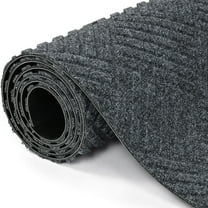 WANLISELL 3 x 10ft Commercial Carpet, Non-Slip Brush Step Entrance Stripe Mat, Indoor Outdoor Hallway Runner Rug, Grey