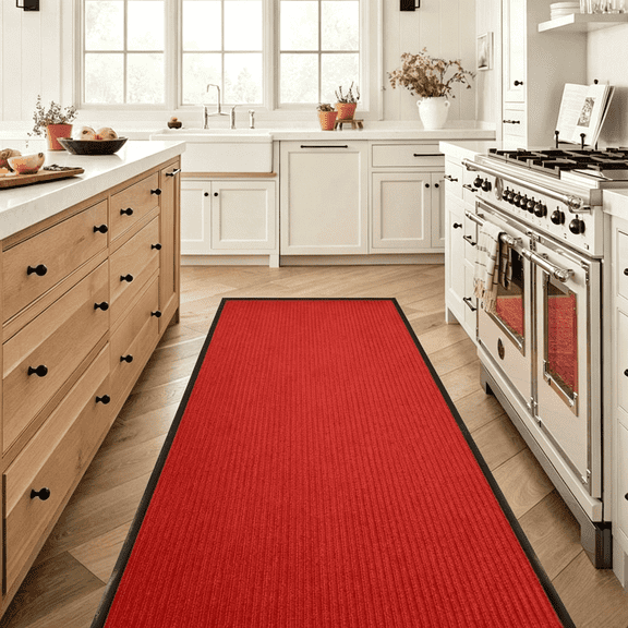 WANLISELL Commercial Runner Rug, 3' x 10' Red Carpet Runners, Non-Slip Indoor Outdoor Floor Mat for Weddings, Parties, Special Events