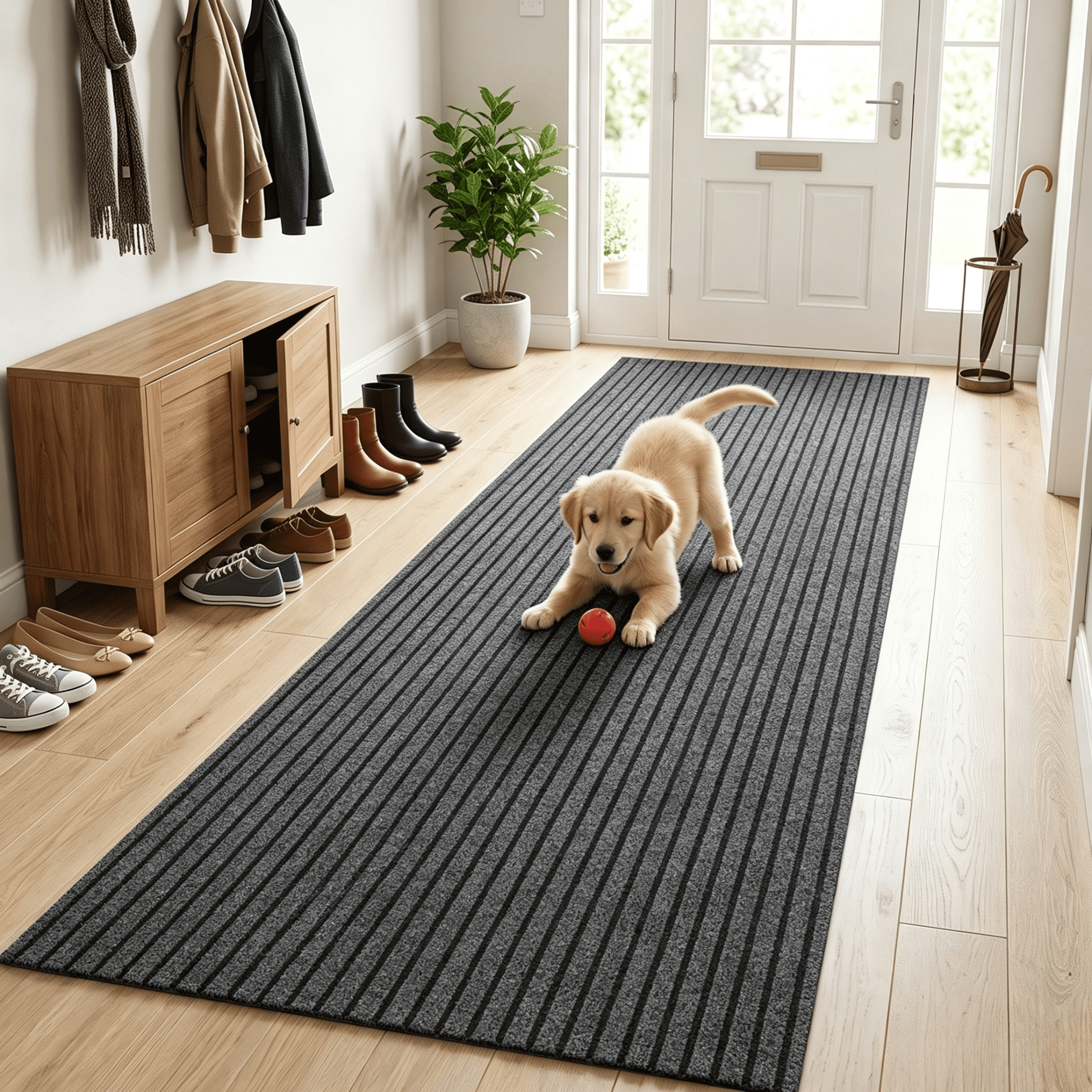 WANLISELL Runner Rug, 3ft x 10ft Commercial Floor Mat, Non-Slip Carpet ...