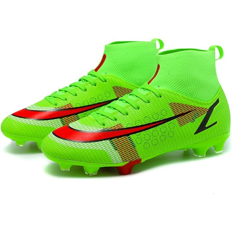 WANMEIL Professional Leather Soccer Cleats Unisex Adult Firm Ground Football Training Boots World Cup TF AG Soccer Shoe Walmart