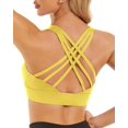 thumbnail image 1 of WANOSS Sports Bras for Women High Impact Sports Bra - Removable Padded Yoga Racerback Bra Workout Crop Tops, 1 of 19