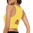 thumbnail image 1 of WANOSS Sports Bras for Women High Impact Sports Bra - Removable Padded Yoga Racerback Bra Workout Crop Tops, 1 of 21