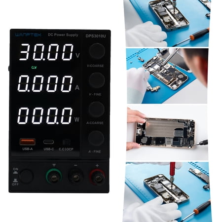 WANPTEK DPS3010U DC Power Supply 300W 0-10A 0-30V Switch Adjustable Digital 110V