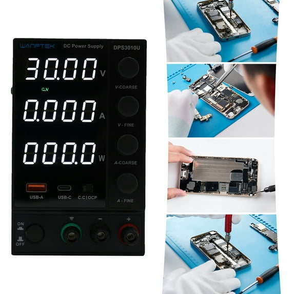 WANPTEK DPS3010U DC Power Supply 300W 0-10A 0-30V Switch Adjustable Digital 110V