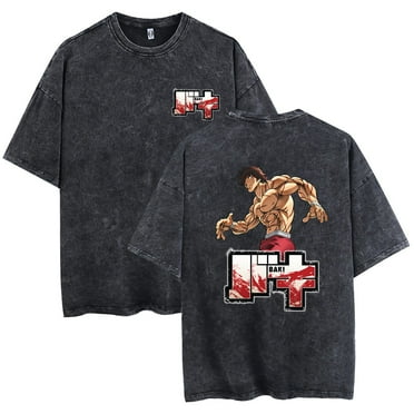 WANQIANG Anime Grappler Baki Hanma T Shirts Unisex Harajuku Streetwear Fashion Washed T-Shirts 100% Cotton Summer Clothes