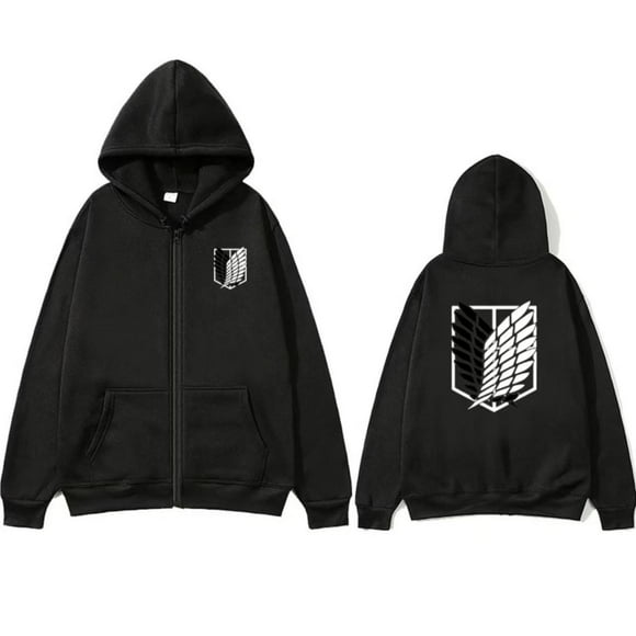 HOT NEW Anime Attack on Titan Graphic Sweatshirts Halloween Anime Zipper Pullover street fightting Hoodies XXS'4XL