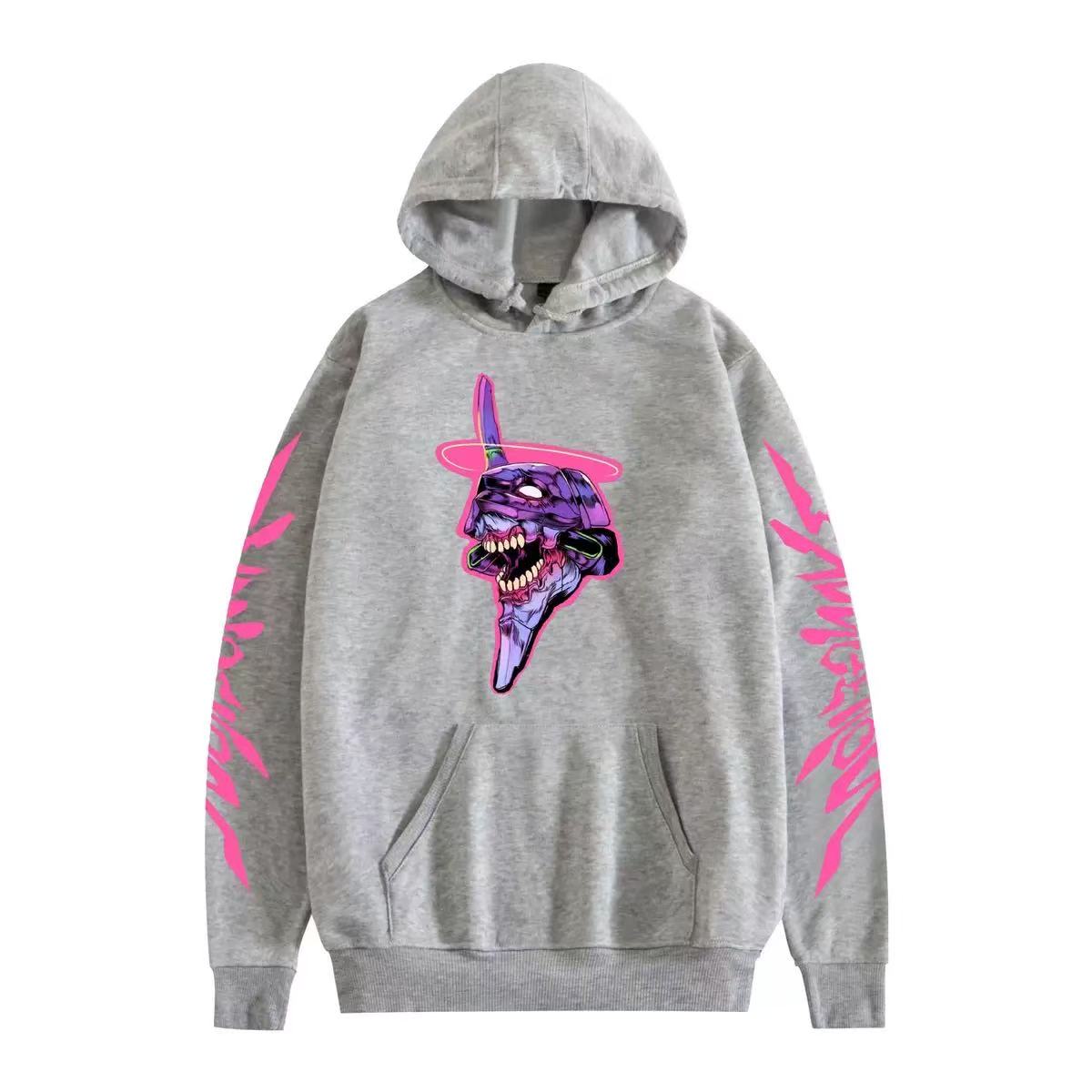Eva Merch WANQIANG Neon Anime Genesis Evangelion Hoodie EVA-01 Berserkmode IKARI ...