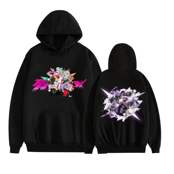 To Be HERO X Anime Series Merch Unisex Oversized Fleece Hoodie - Graphic Print Long Sleeve Casual Streetwear Sweatshirt