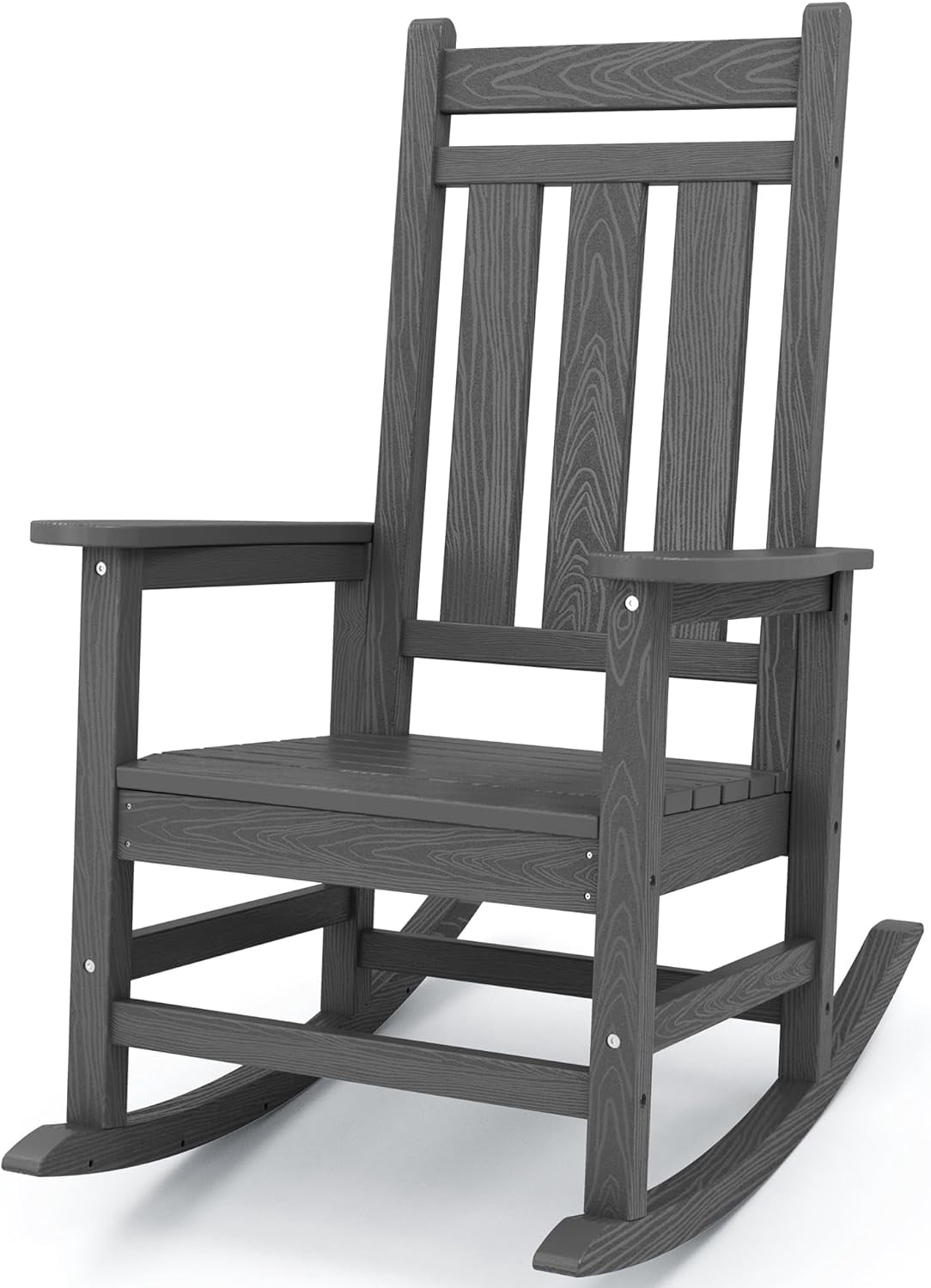 WANSHUN Outdoor Rocking Chair, All Weather Use Porch Rocker, Heavy Duty ...