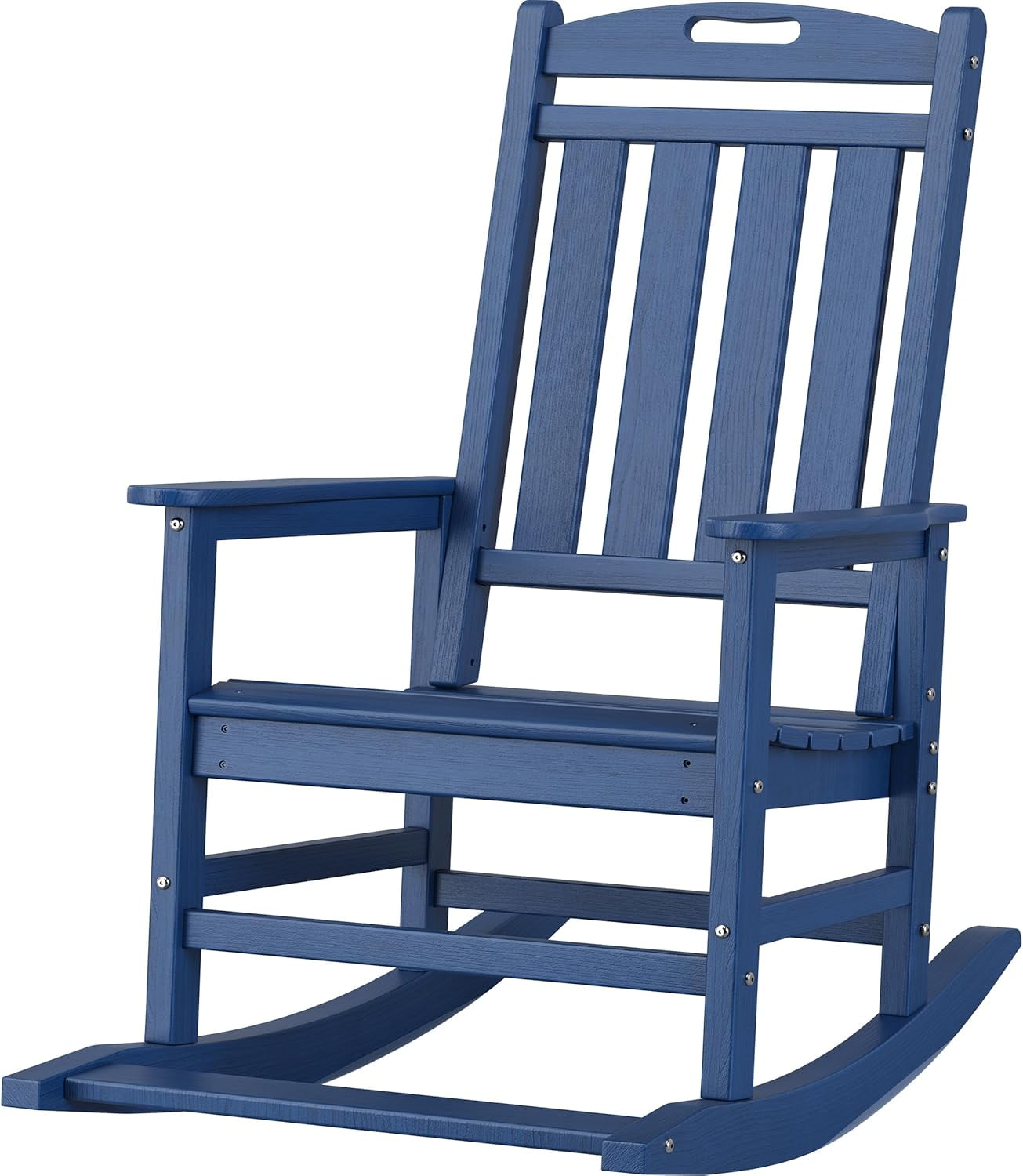 WANSHUN Outdoor Rocking Chair - Patio Rocking Chair with Footboard ...