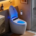 thumbnail image 1 of WANSID Smart Toilet with Tankless Bidet Wash, Heat Seat, Auto Open Lid, Soft Closing,Warm Wash/Dryer, 1.28 Gallons Auto Dual Flush, Remote Control, 1 of 17