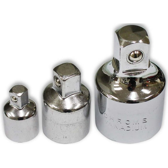 WANSON Socket Reducer Set | Dual Measurement: 3/8" to 1/4" , 1/2" to 3/8" , 3/4" to 1/2" | Durable & Multi-purpose | A Toolkit Essential