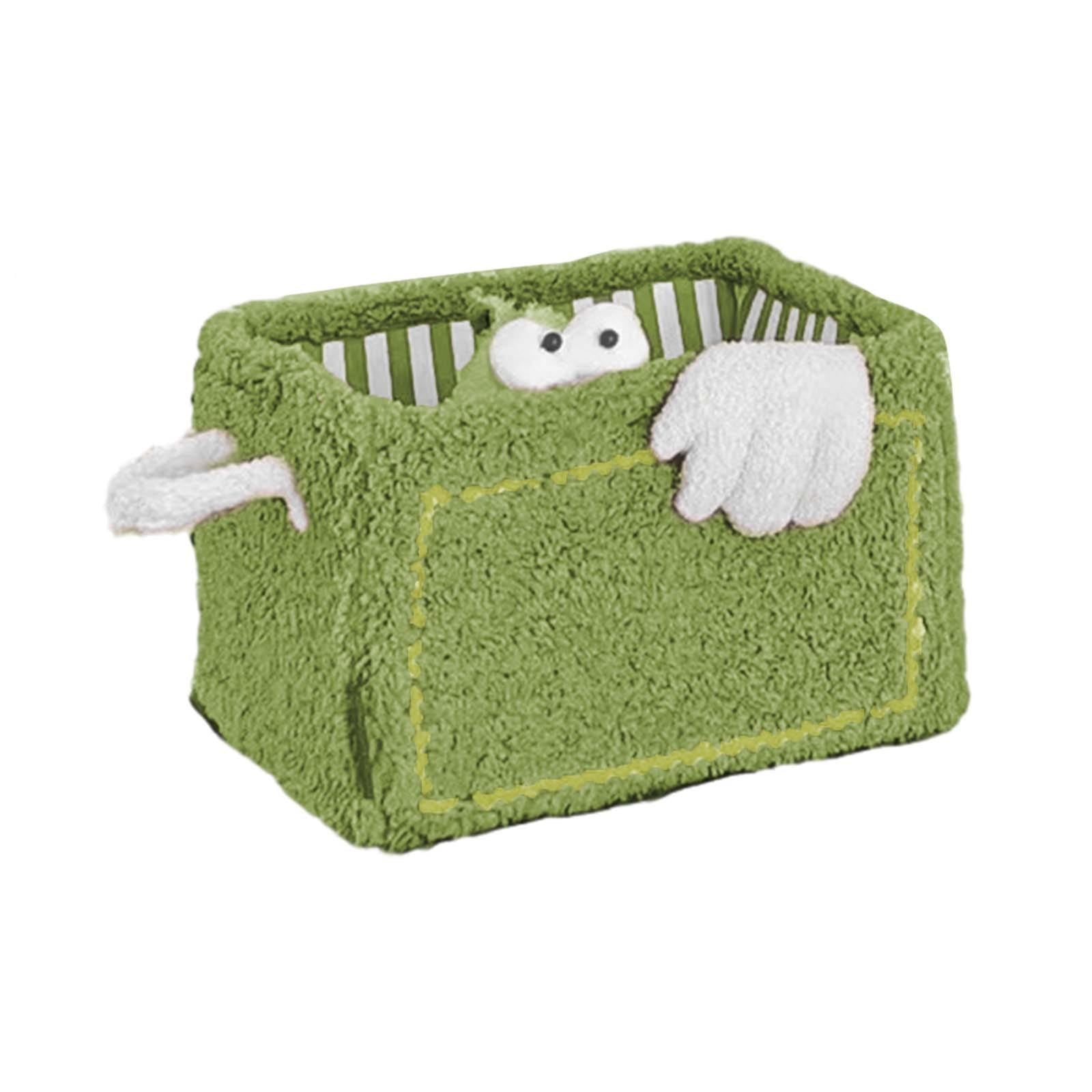 WANSPRINE Clearance Cute Cube Storage Box Little Toy Snack Organizer Folding Storage Box Suitable For Children Boys Girls Nursery Playroom (two Sizes Three Colors)