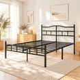 thumbnail image 1 of PIVOTIX 14 inch Queen Metal Platform Bed Frame with Headboard, Heavy Duty Steel Slats, No Box Spring Needed, 1 of 9