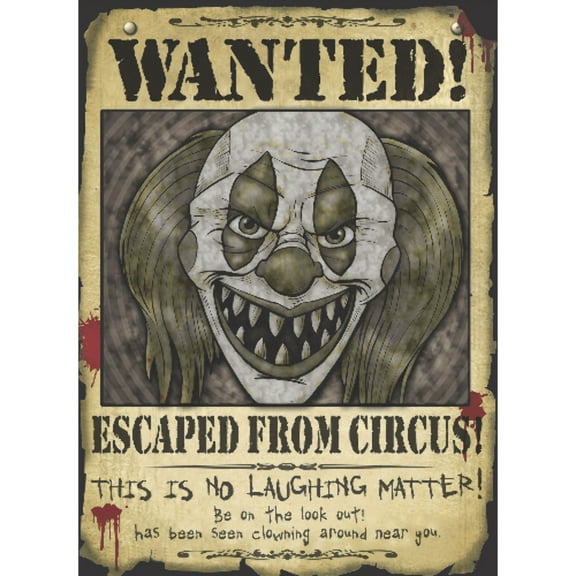 WANTED POSTER - CLOWN 12 PACK