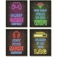 thumbnail image 1 of WANYNG 4Pcs Video Game Room Decor Boys Gaming Wall Art Neon Game Room Decor Gaming Poster Game Room Wall Decor Teenage Boys Room Decor, 1 of 9