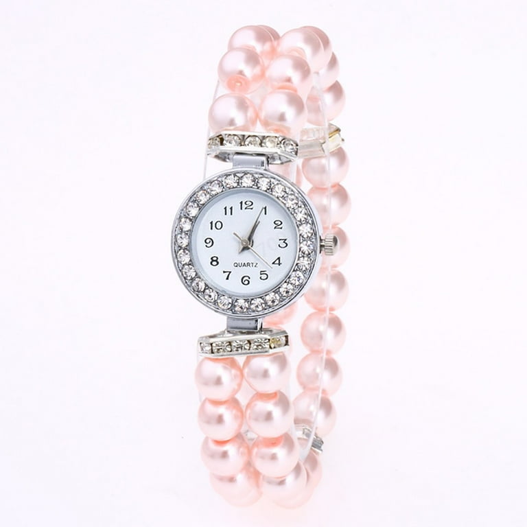 Pearl wrist watch hot sale