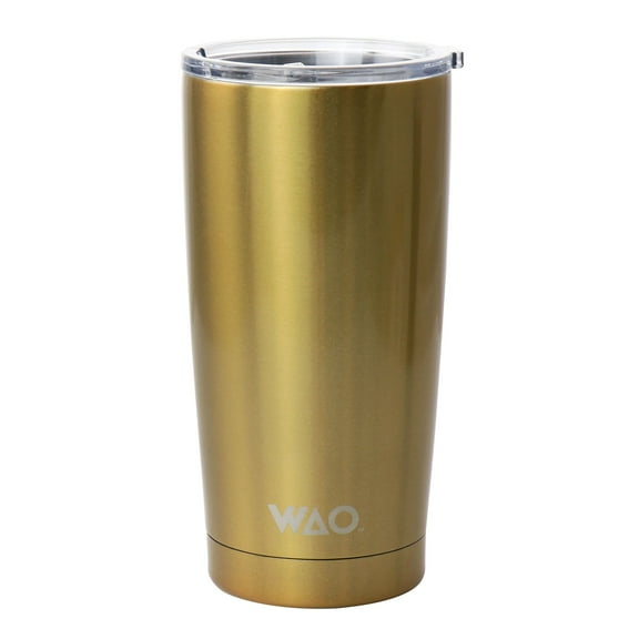 WAO 18oz Thermal Tumbler with Acrylic Lid in Dark Gold