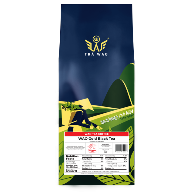 WAO Gold Black Tea, Loose Leaf Black Tea, strong tea flavor, fullbody