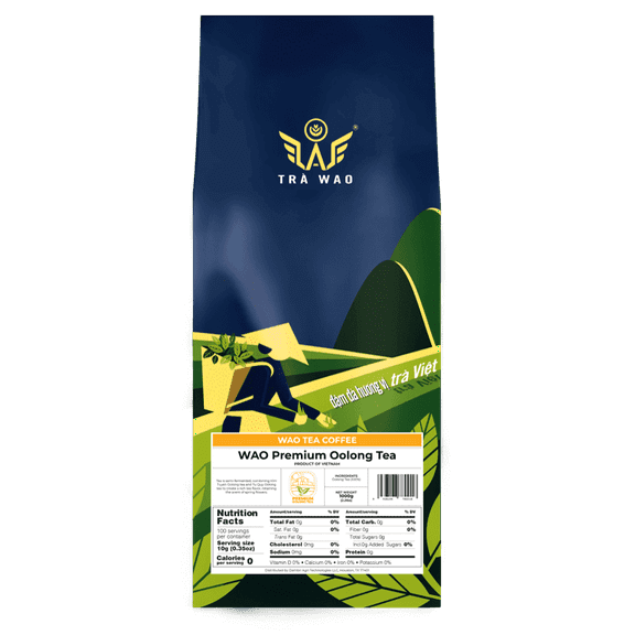 WAO Premium Oolong Tea, Loose Leaf, Medium-Body, Spring Floral, 2.2 lb