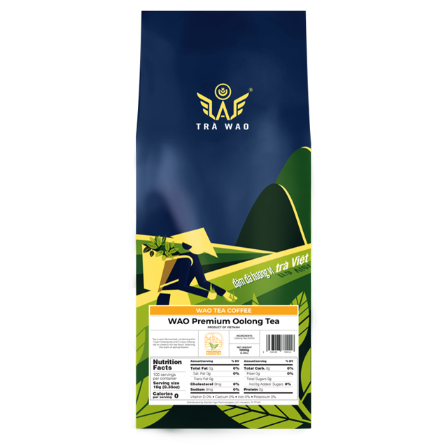 WAO Premium Oolong Tea, Loose Leaf Oolong Tea, strong tea flavor