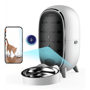 WAOWAO Smart Pet Feeder with 1080P HD Camera, App Control, Voice Recorder, 3L Large Capacity for Cats/Dogs