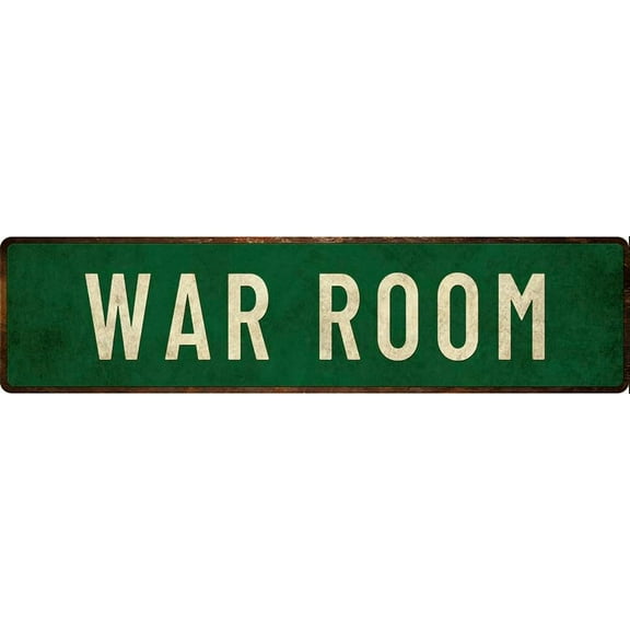 WAR ROOM Sign Vintage Metal Sign Retro Metal Plaque Bar Pub Poster Wall Art Decor Tin Sign Home Decor Street sing 4"x16"