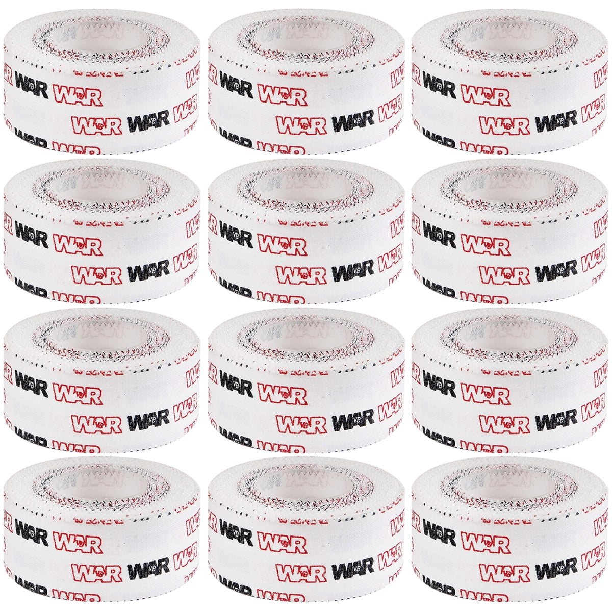 WAR Tape 1" EZ Rip Athletic Tape for Boxing, MMA, Muay Thai 12 Pack