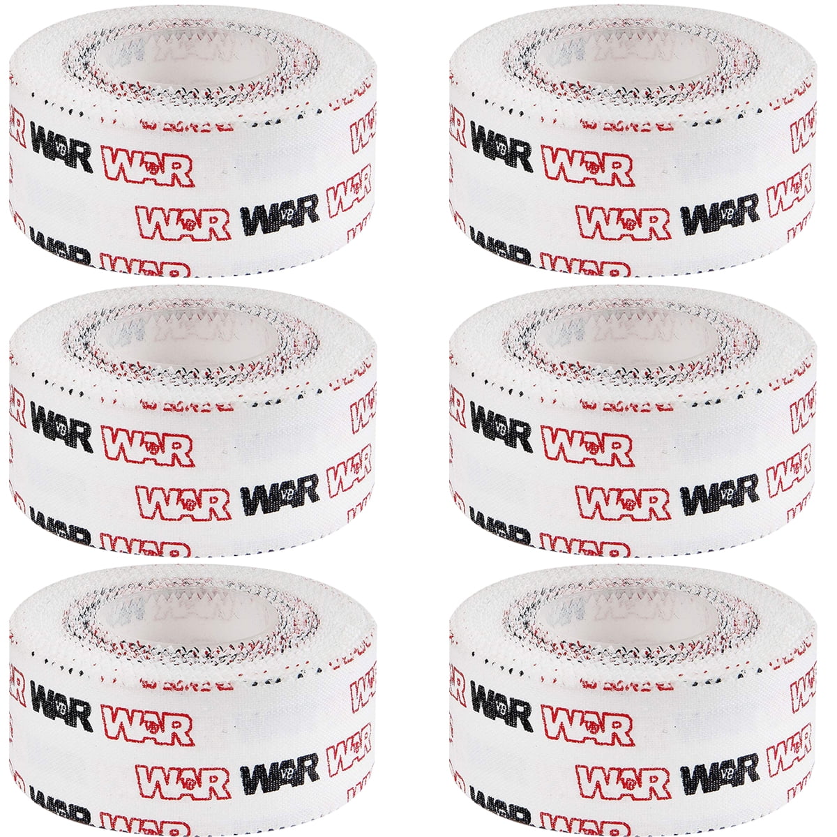 WAR Tape 1" EZ Rip Athletic Tape for Boxing, MMA, Muay Thai 6 Pack